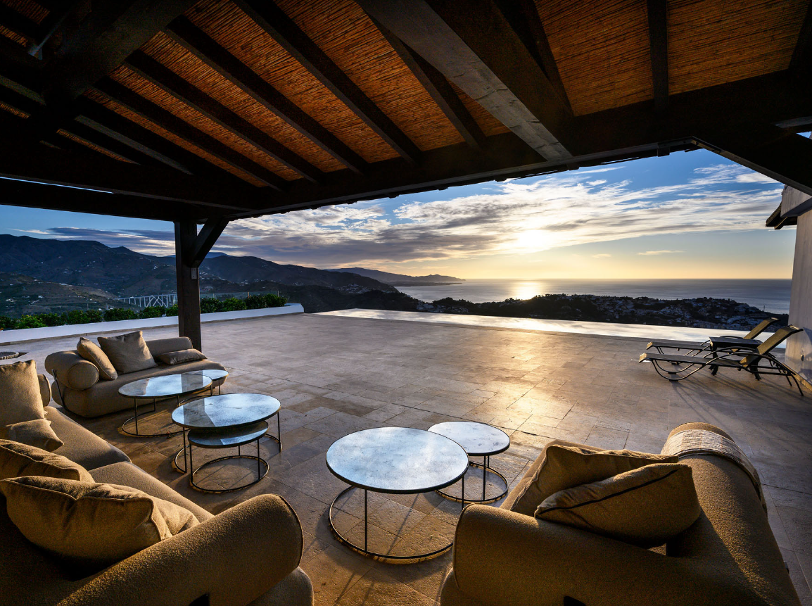 Terrasse im Abendlicht